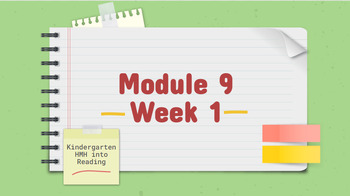 Preview of HMH Into Reading Module 9 Week 1 Kindergarten Google Slides