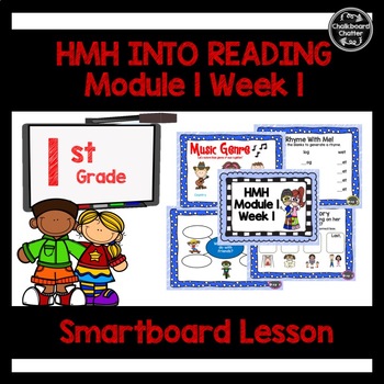 Preview of HMH Into Reading SMART Board Lesson Module 1, Week 1 First  (1st) Grade