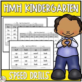 Preview of HMH Into Reading Kindergarten Sight Word Fluency Speed Drills (2020 Ed.)