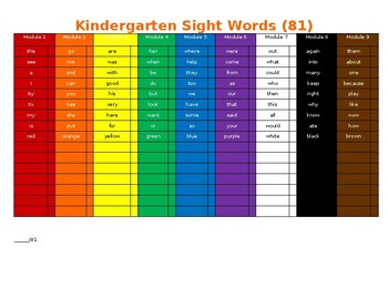 Preview of HMH Into Reading Sight Words