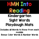 HMH Into Reading Sight Words Activity: Play Dough Mats
