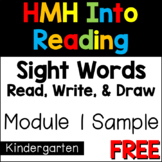 HMH Into Reading Sight Words Activity: Read, Write, Draw -