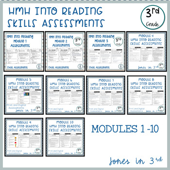 Preview of HMH Into Reading Skills Assessments | 3rd Grade
