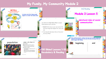 Preview of HMH Into Reading Slides Grade 1 Modules 1-5 Bundle