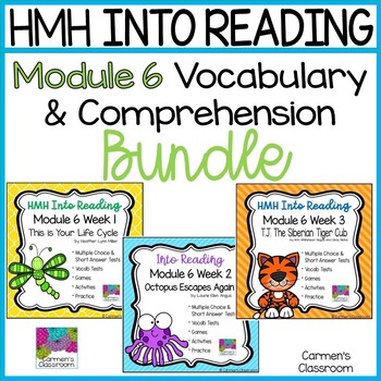 Preview of Into Reading HMH 3rd Grade Module 6 BUNDLE