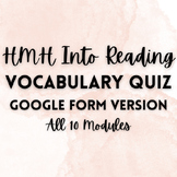 HMH Into Reading Vocabulary Quizzes (Google Forms) Modules