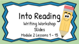 HMH Into Reading Writing Workshop Slides First Grade Modul