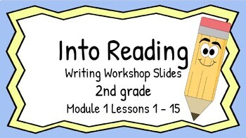 Preview of HMH Into Reading Writing Workshop Slides Second Grade Module 1 Lessons 1 - 15
