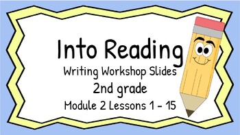 Preview of HMH Into Reading Writing Workshop Slides Second Grade Module 2 Lessons 1 - 15