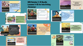 Preview of Editable HMH Into Writing/Grammar Bundle Modules 1-10 2nd Grade