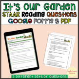 HMH It's Our Garden STAAR Reading Questions Google Forms quiz