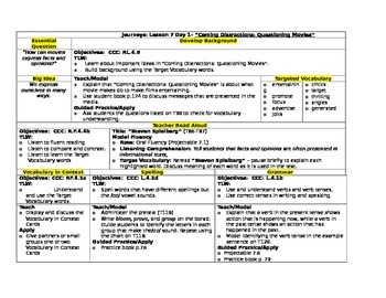 Preview of HMH Journeys Grade 4 Lesson plans- Lesson 7