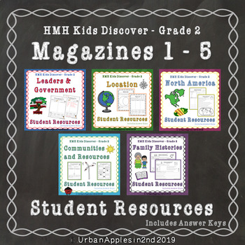 Preview of HMH Kids Discover l Grade 2 l Magazines 1-5 BUNDLE