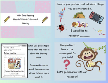 Preview of HMH M4W3 Into Reading Inspired Reading and Writing Slides