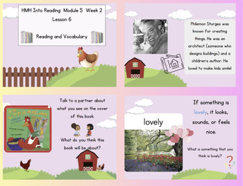 Preview of HMH M5W2 Into Reading Inspired Reading and Writing Slides