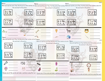 Preview of HMH M9 Structured Literacy Inspired Worksheets with 4 Free Weeks of Slides