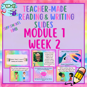 Preview of HMH Module 1 Week 2 Into Reading Inspired Reading and Writing Slides