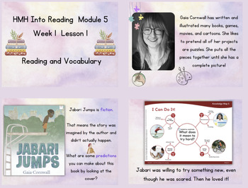 Preview of HMH Module 5 Into Reading Inspired Reading and Writing Slides