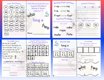 Preview of HMH Module 6 Structured Literacy Inspired Booklets for Small Group/Homework