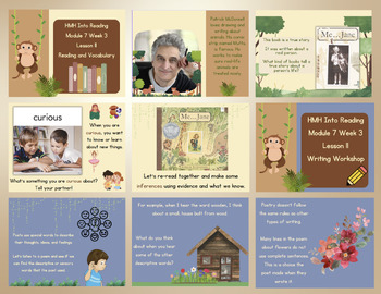 Preview of HMH Module 7 Week 3 Into Reading Inspired Reading and Writing Slides