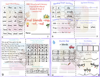 Preview of HMH Module 8 Structured Literacy Inspired Booklets for Small Group/Homework