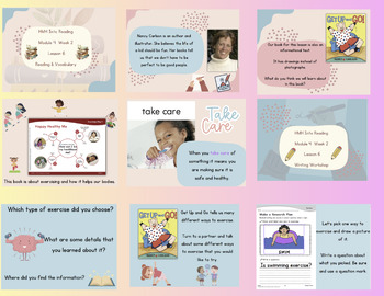 Preview of HMH Structured Literacy Inspired Reading & Writing Slides- Entire Year-9 Modules