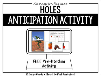 Preview of HOLES Anticipation Activity [FREE]