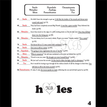 HOLES Figurative Language A... by Created for Learning | Teachers Pay