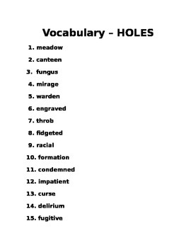 Holes (Novel-Tie eBook): 9780767542845: Louis Sachar: Novel-Tie eBook -  Learning Links