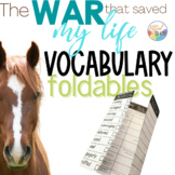 The War That Saved My Life || Novel Study VOCABULARY || In