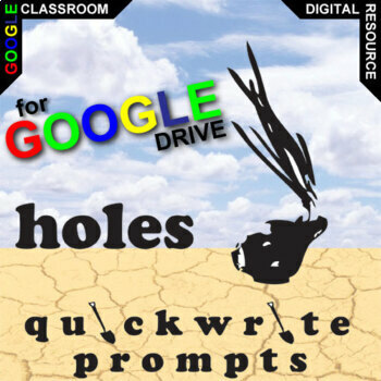Preview of HOLES Activity - Quickwrite Writing Journal Questions - Fun Intro Bellringers