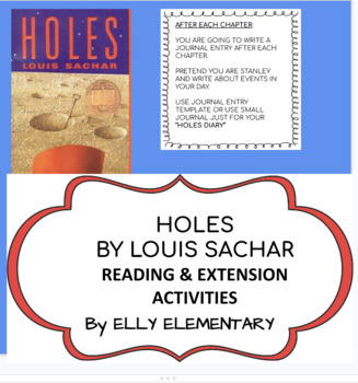 HOLES Novel Study Companion Activity - for Holes by Louis Sachar by  GravoisFare