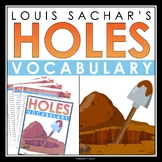 Holes Vocabulary Booklet, Presentation, & Answer Key Defin