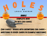 HOLES Vocabulary Boom™ Cards BUNDLE/10 SETS (411 CARDS)