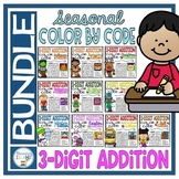 HOLIDAY 3-Digit Addition with regrouping & 3-digit Additio