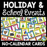 POCKET CHART CALENDAR HOLIDAY EVENTS CARDS BRIGHT CLASSROOM DECOR