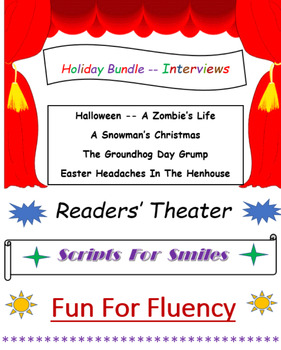 Preview of READERS THEATER INTERVIEW PLAYS, HOLIDAY BUNDLE C, for Middle School
