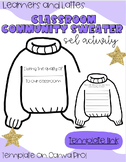 HOLIDAY CLASSROOM COMMUNITY SWEATER | SEL ACTIVITY | CHRIS