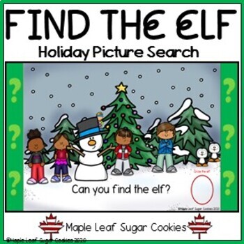 Preview of HOLIDAY!!! ***FIND THE ELF*** PICTURE SEARCH PUZZLE - CHRISTMAS!!!