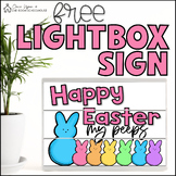 HOLIDAY FREEBIE | Happy Easter Lightbox Sign