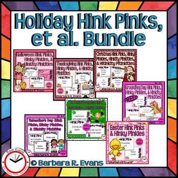 Preview of HOLIDAY HINK PINKS, et al. BUNDLE
