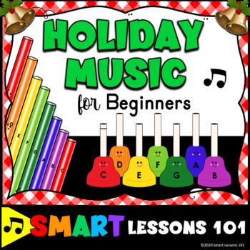 Preview of HOLIDAY MUSIC FOR BEGINNERS: Boomwhackers® Handbells Recorder Christmas Music