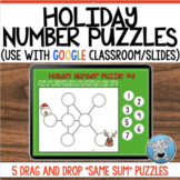 HOLIDAY NUMBER PUZZLES (GOOGLE Slides)