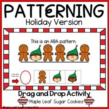 Preview of HOLIDAY!!! *** PATTERNING ***  CHRISTMAS SLIDES * PATTERNS * ALGEBRA