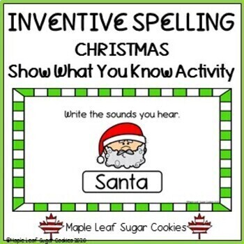 Preview of HOLIDAY!!! SPELLING - CHRISTMAS!!! Phonics * Sounds * Google Slides