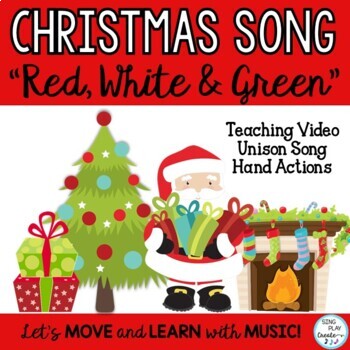 Preview of Christmas Holiday Song: "Red, White and Green" Choir Unison, Video, Mp3 Tracks