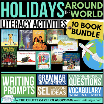 Preview of HOLIDAYS AROUND THE WORLD ACTIVITIES Book Companions READ ALOUD LESSONS