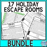 HOLIDAYS ESCAPE ROOMS BUNDLE! Christmas, Halloween, Easter