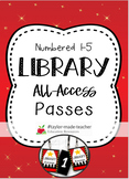 HOLLYWOOD "All-Access" Numbered Passes - Book Club, Library Club {editable}