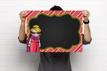 HOLLYWOOD - Classroom Decor: editable chalkboard  POSTERS / Bistro Chalk Markers